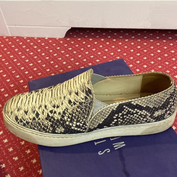 Stuart Weitzman Natural Nuggets Snake-print Slip-on Sneakers - Picture 9 of 12
